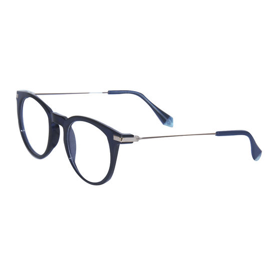 Blue Rounded Metal Acetate Frame