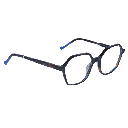 Blue Hexagon Acetate Frame